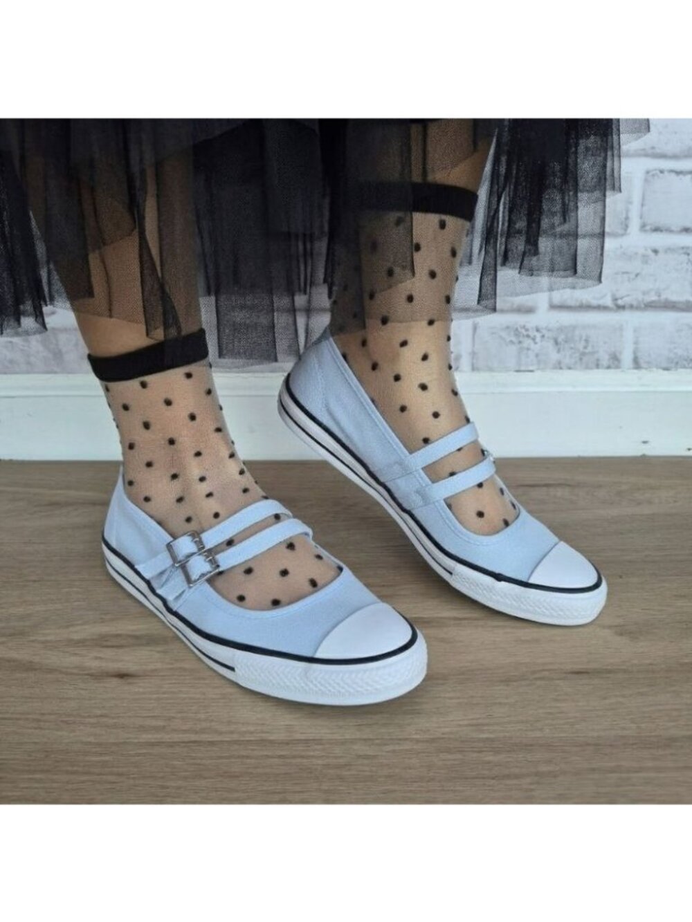 ⭐Converse Chuck Taylor Dainty Mary Jane Canvas Sz 10 Women's Shoes Blue A13799F - Picture 9 of 10